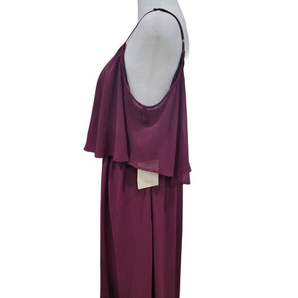 NEW Show Me Your MuMu Women's Caitlin Ruffle Maxi‎ Dress Size Large - Picture 7 of 15